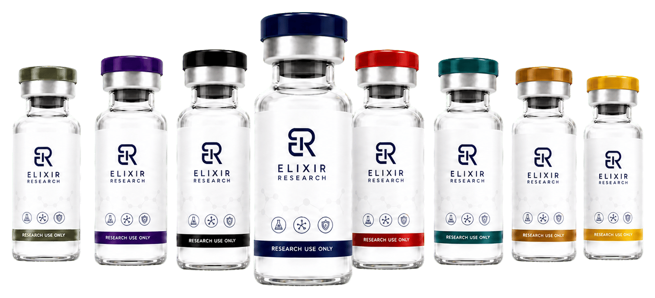 Elixir Research vials labeled for research use only
